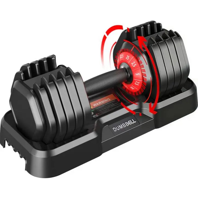 Adjustable Dumbbell Set, 25-85 Lb All-In-1 Weights with Textured Non-Slip Grip, Quick 1-Hand Adjustment and Dual-Lock System for Home Gym Weightlifting, Space Saver with PP Tray, Pp Stand