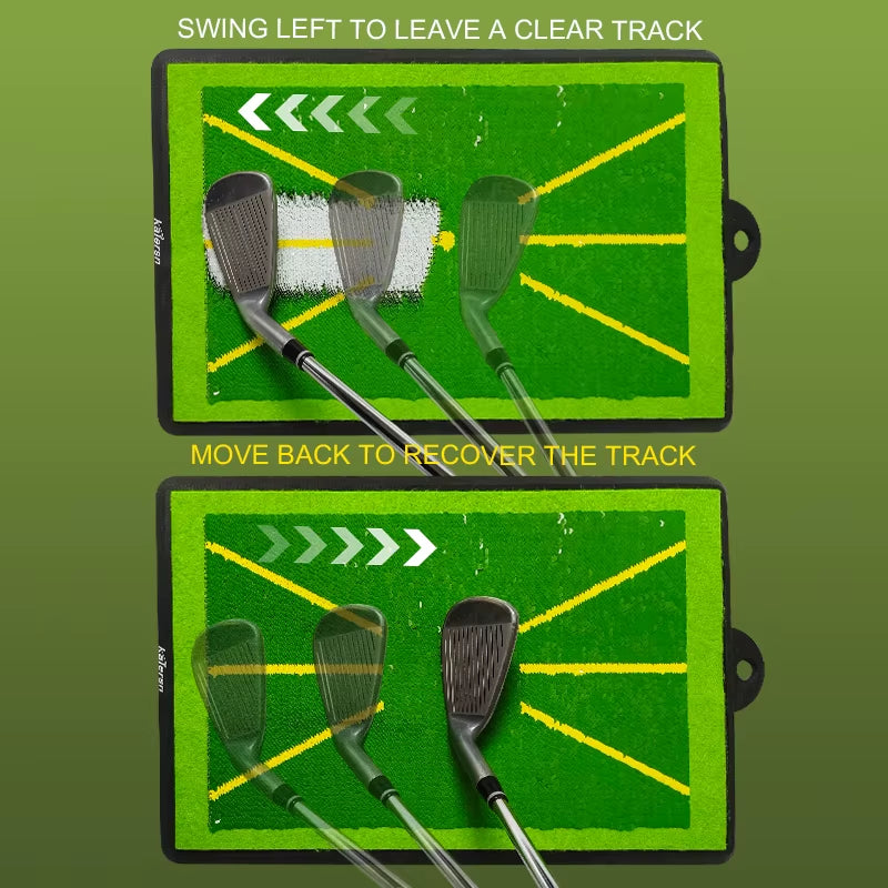 Premium Golf Training Mat for Swing Analysis and Ball Trajectory Guidance