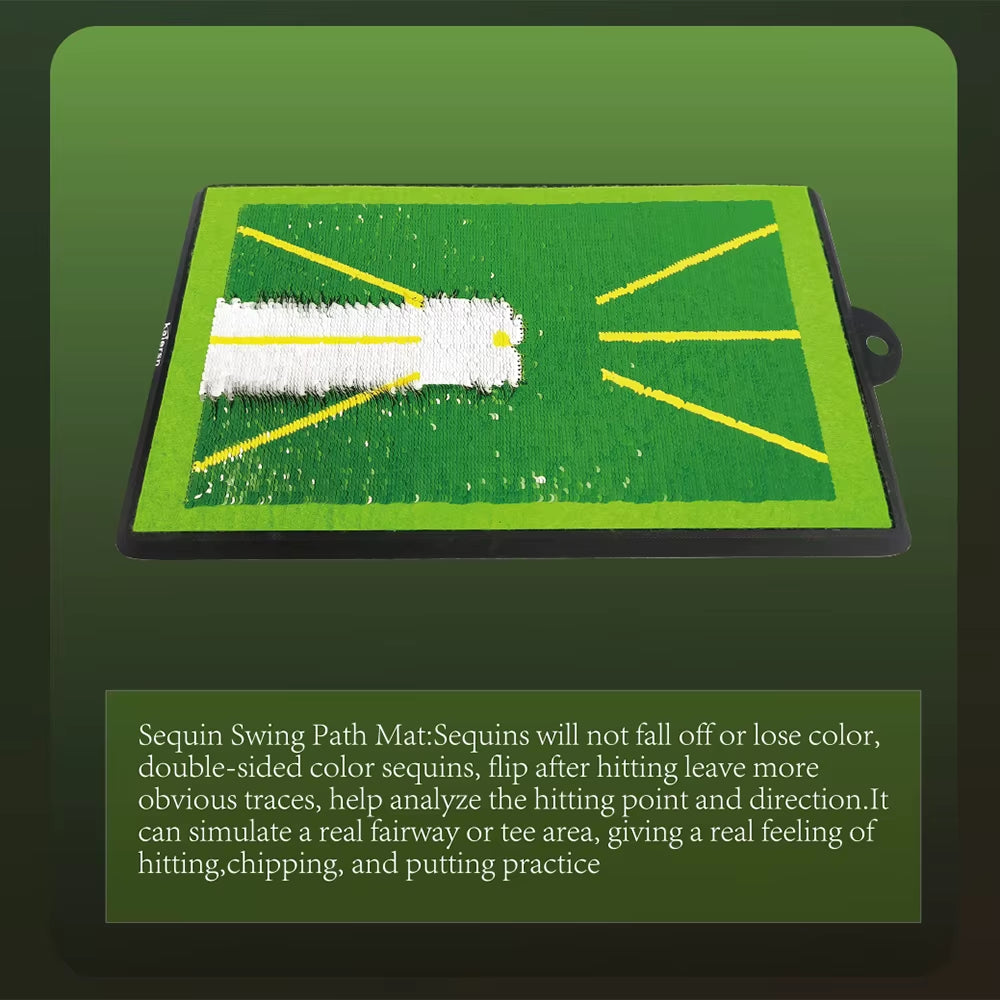 Premium Golf Training Mat for Swing Analysis and Ball Trajectory Guidance