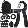 Hand Grip Strengthener,Grip Strength Trainer,22-132 Lbs Adjustable Resistance Forearm Exerciser Workout for Rehabilitation Athletes Climbers Musicians