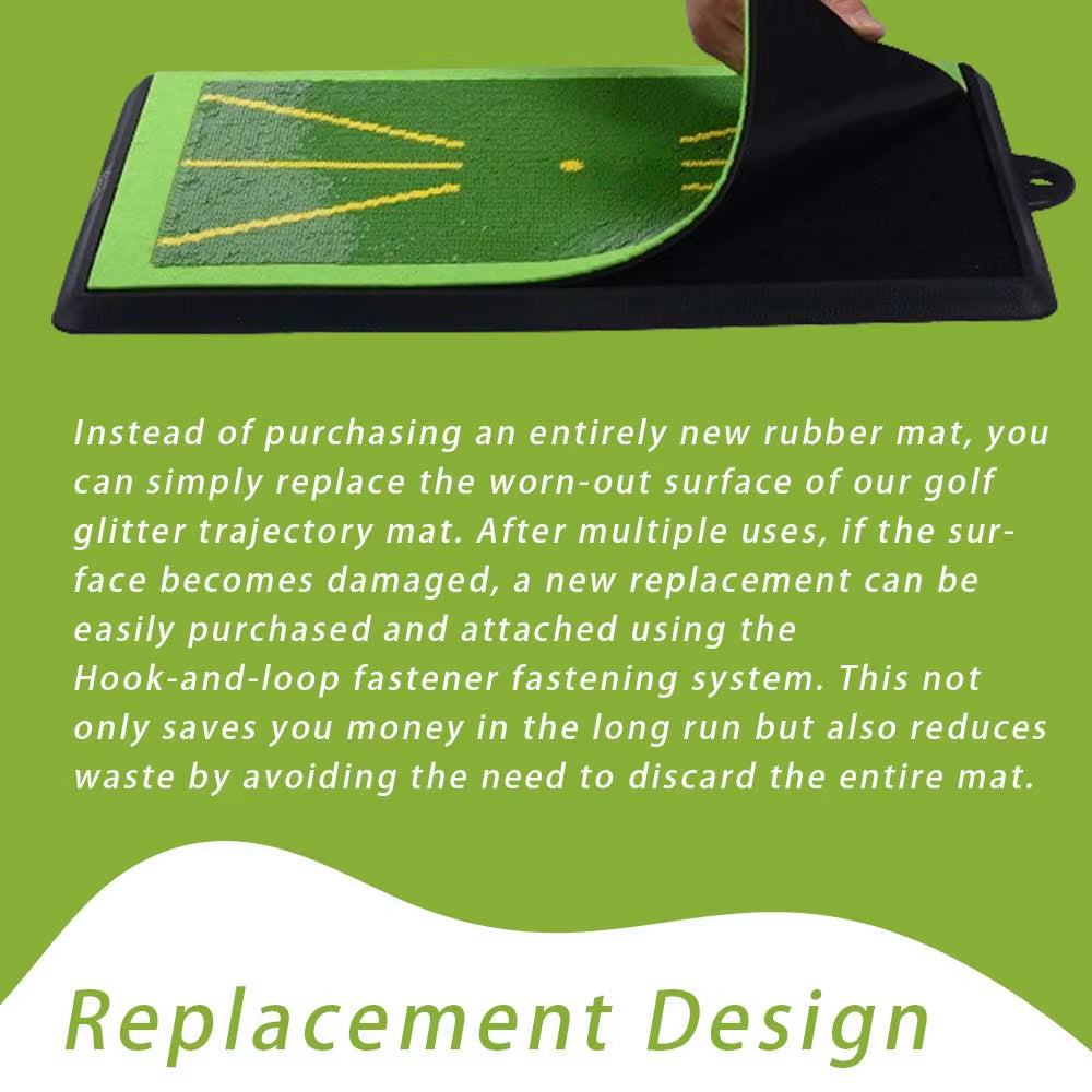 Premium Golf Training Mat for Swing Analysis and Ball Trajectory Guidance