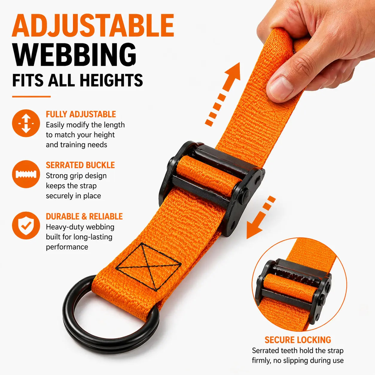 Adjustable Pull-Up Assistance Belt with Dual-Foot Straps & Resistance Bands – Heavy-Duty Metal Rings, Padded Footrests for Safe, Stable & Comfortable Full-Body Workouts