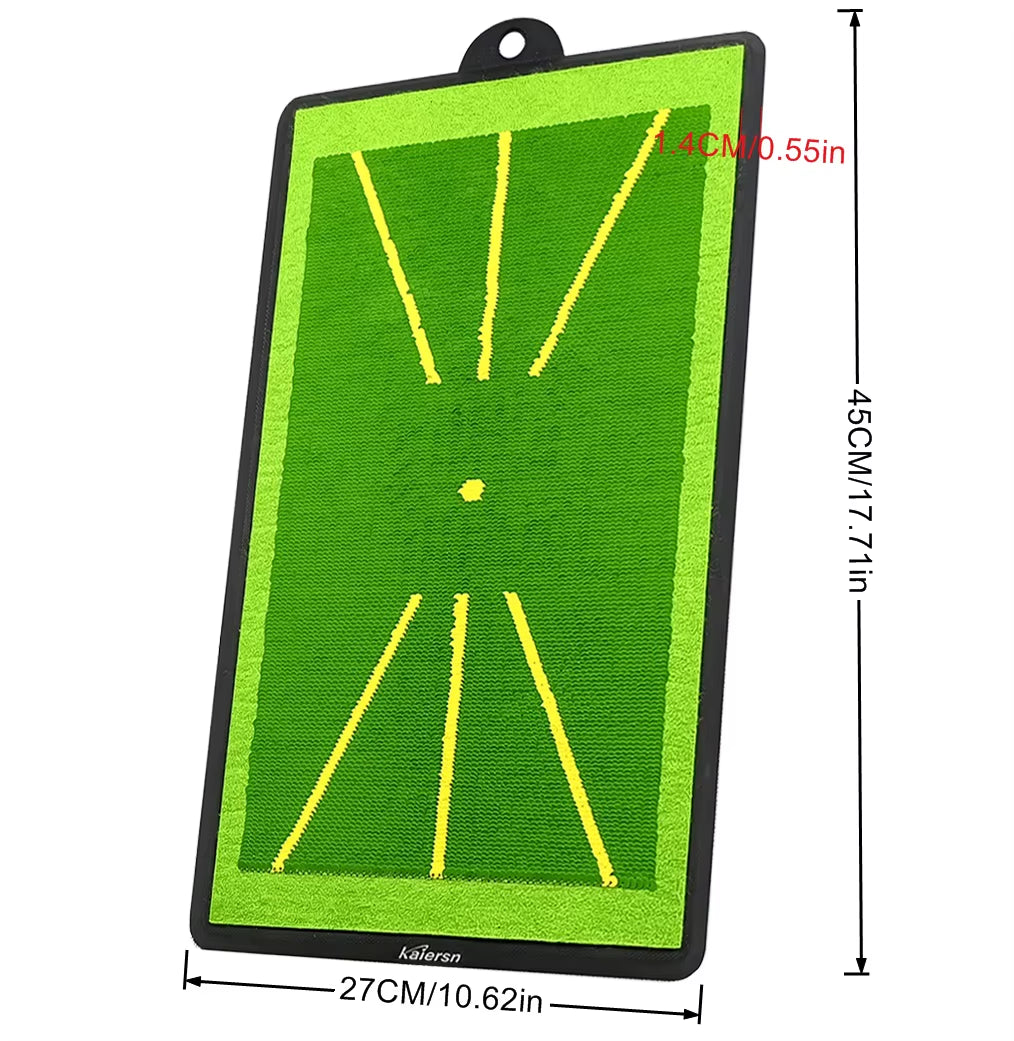 Premium Golf Training Mat for Swing Analysis and Ball Trajectory Guidance